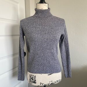 Talbots Retro 90s Ribbed Knit Turtleneck